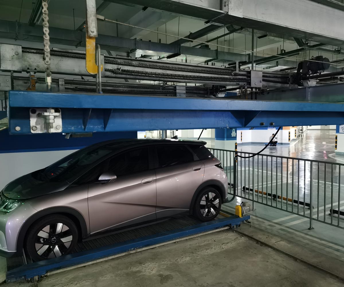 西區負一正二地坑PSH3D1三層升降橫移機械式立體車庫設備